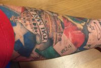 Amazing Texas Revolution Tattoo On Arm Sleeve with proportions 1600 X 832