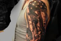 American Flag Liberty Half Sleeve Tattoo Done Angela Grace At intended for sizing 1784 X 2536