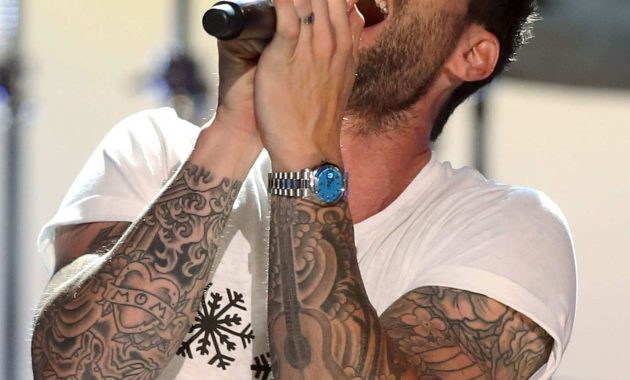 Adam Levine Sleeve Tattoo • Half Sleeve Tattoo Site