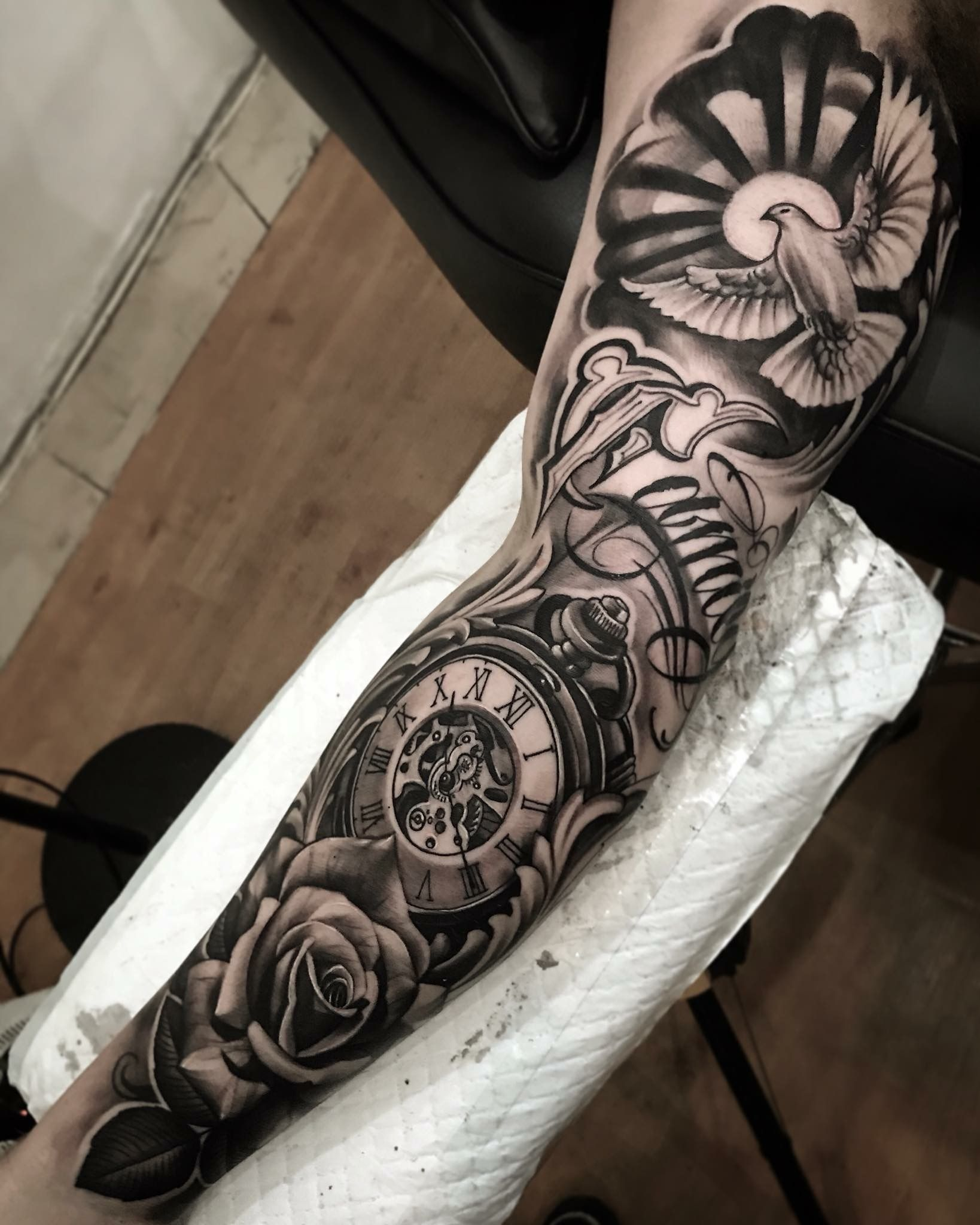 Arm Sleeve Tattoo The Amazing Dodepras Lion Ink Tattoo Bali regarding sizing 1638 X 2048