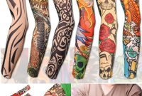 Arts Arm Sunscreen Sleeves Set Fake Temporary Tattoo 6pcs Skull inside sizing 800 X 1200