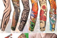 Arts Arm Sunscreen Sleeves Set Fake Temporary Tattoo 6pcs Skull intended for dimensions 800 X 1200