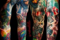 Avengers Sleeve Done Rahrahtattoos At Sin The City Brisbane intended for measurements 960 X 960