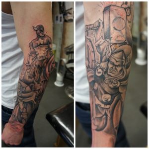 Avengers Sleeve In Progress Roddy Mclean Tattooer for dimensions 1024 X 1024