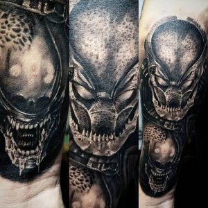 Avpgalaxy On Twitter This Awesome Alien And Predator Tattoo inside sizing 1080 X 1080