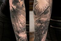 Awesome Black And White Scale Full Sleeve Tattoo A Tattoo throughout size 960 X 960