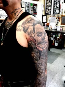 Awesome Latino Full Sleeve Tattoo with measurements 900 X 1200