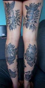 Back Of My Legs In Black And Grey All Healed Thighs Done Roald intended for measurements 832 X 1600