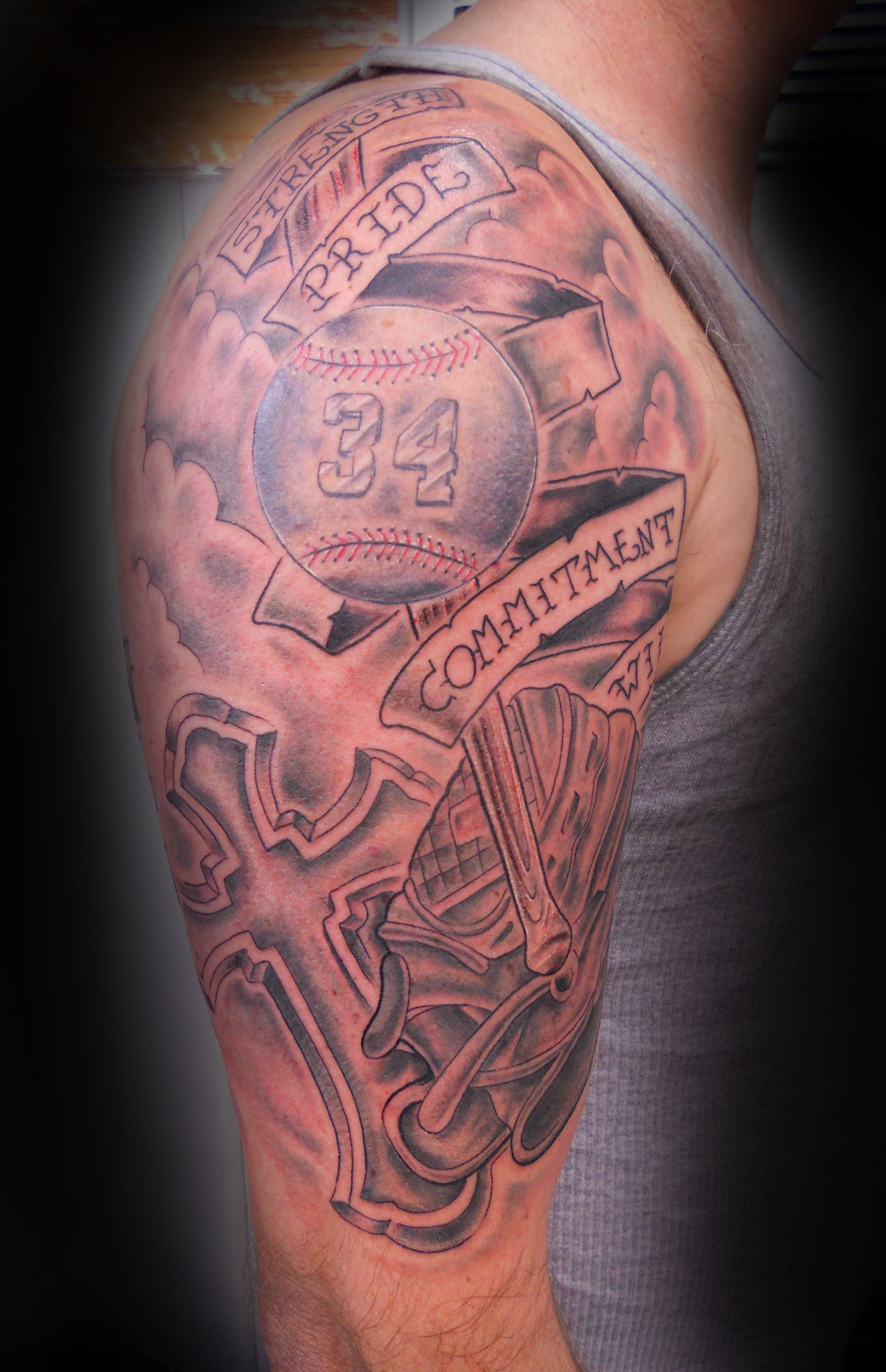 Baseball Tattoo Artist Sid Lopes Tattoo For Appointments And More intended for proportions 2034 X 3150