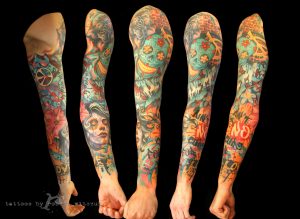 Beautiful Colored Graffiti Tattoo On Sleeve intended for measurements 4425 X 3225