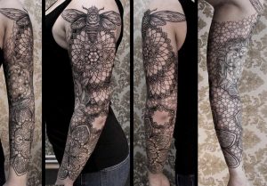 Beautiful Full Sleeve Tattoo Chaim Machlev Design Of regarding sizing 1328 X 927