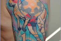 Beautiful Kangaroo Watercolor Tattoo On Left Half Sleeve for dimensions 1040 X 1600