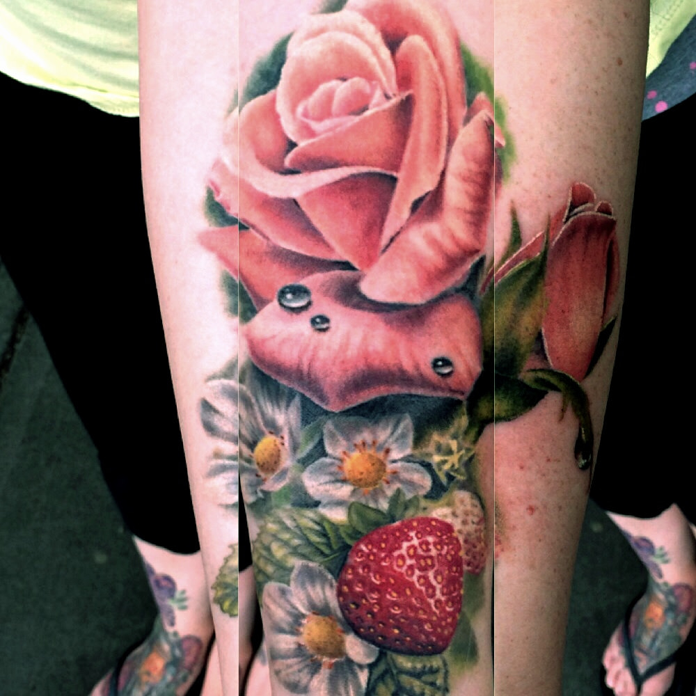 Beautiful Rose And Strawberry Sleeve I Have Been Working O Flickr intended for dimensions 1000 X 1000