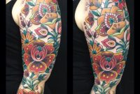 Beautiful Sleeve Filler Ideas With Flowers Dave Kruseman Tattoo in sizing 900 X 900