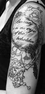 Beauty Is In The Eye Of The Beholder Rose Pearl Half Sleeve pertaining to proportions 1062 X 2208