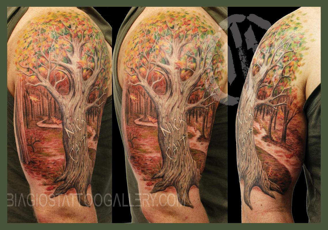 Biagios Tattoo Gallery Tattoos Nature Tree Family Tree with regard to measurements 1139 X 800