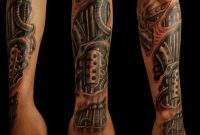 Biomechanical Feather Tattoo Bio Mechanical Tattoo For Arm intended for dimensions 864 X 924