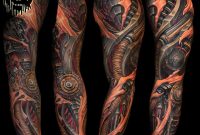 Biomechanical Tattoo Sleeve Julian Siebert Biomechanical pertaining to dimensions 1758 X 1637