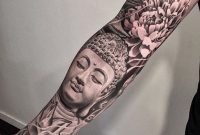 Black And Grey Buddha Tattoo Sleeve Lotus Photography for proportions 1536 X 1536