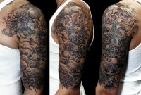 Black And Grey Dragon Sleeve Tattoos Chinese Dragon Sleeve Tattoo for dimensions 3687 X 2480