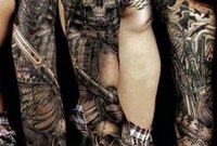 Black And Grey Full Sleeve Tattoos Download Black And White Full with size 800 X 1050