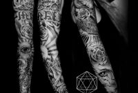 Black And Grey Religious Sleeve Tattoos Tattoo Fantastic throughout size 1024 X 819