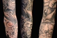 Black Grey Mythology Realisticrealism Sleeve Tattoo Slave To with regard to measurements 826 X 1400