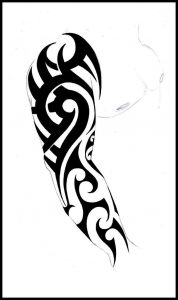 Black Tribal Tattoo Stencil For Full Sleeve 6891159 Tattoo inside sizing 689 X 1159