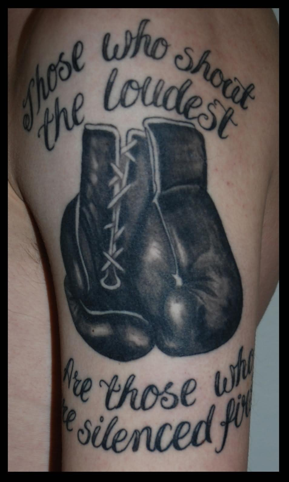 Boxing Gloves Tattoo On Left Half Sleeve Site Title in size 954 X 1588