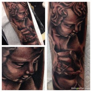 Brilliant Angel Ba Sleeve Tattoo Photos And Ideas Goluputtar regarding size 960 X 960