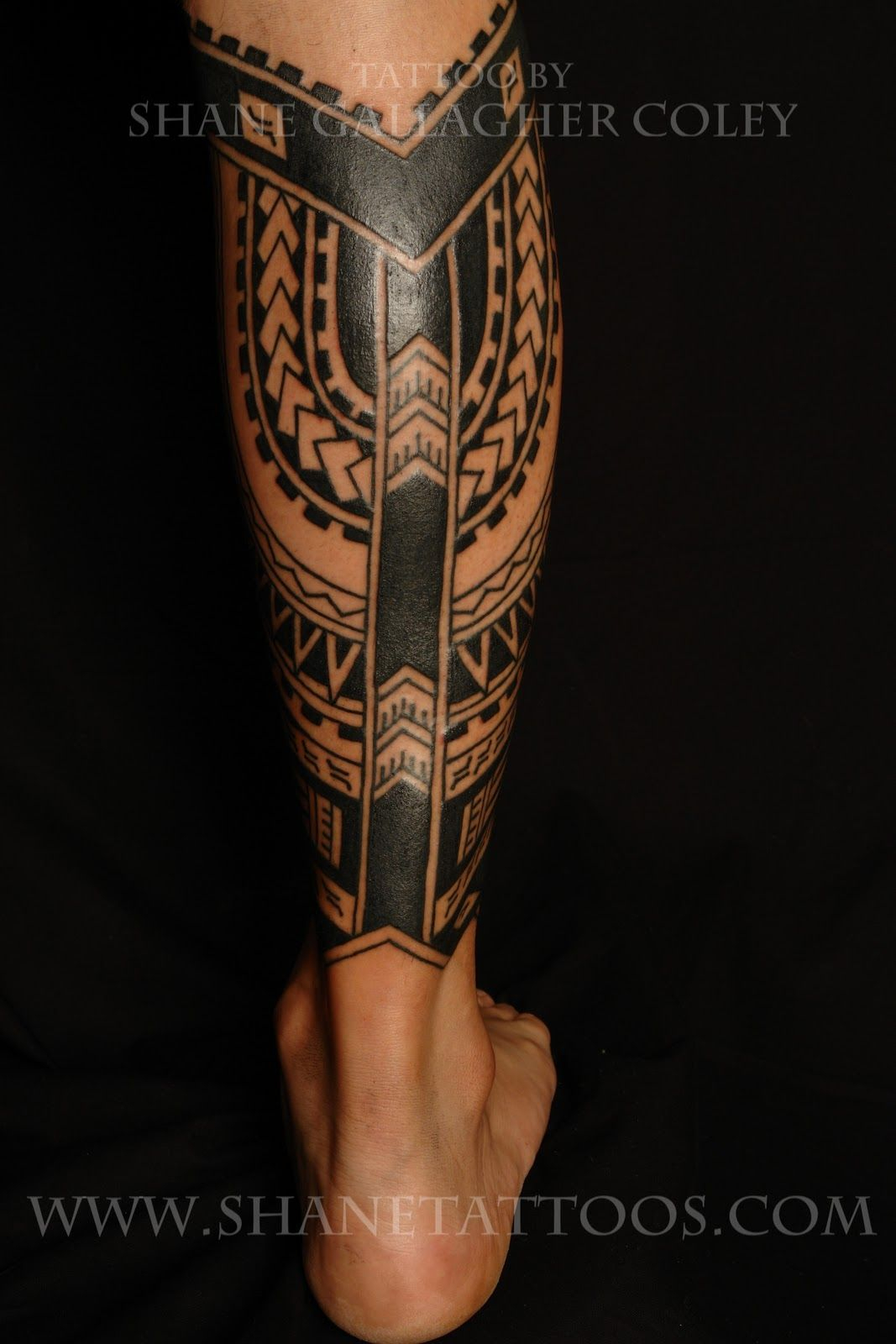 Calf Tattoo Designs For Men Polynesian Calf Tattoo Tattoos pertaining to measurements 1067 X 1600