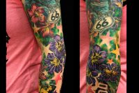 California Beach Flower Sleeve Tattoo Jacki Jackierabbit12 On intended for measurements 786 X 1017