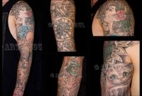 Campbell Sleeve Collage Tattoo Art N Soul Tattoo Studio in proportions 3507 X 2480