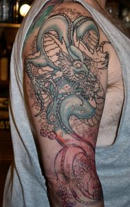 Cartoon Tattoo Designs For Men Sleeve Dragon Sleeve Tattoos For Men pertaining to sizing 1008 X 1600