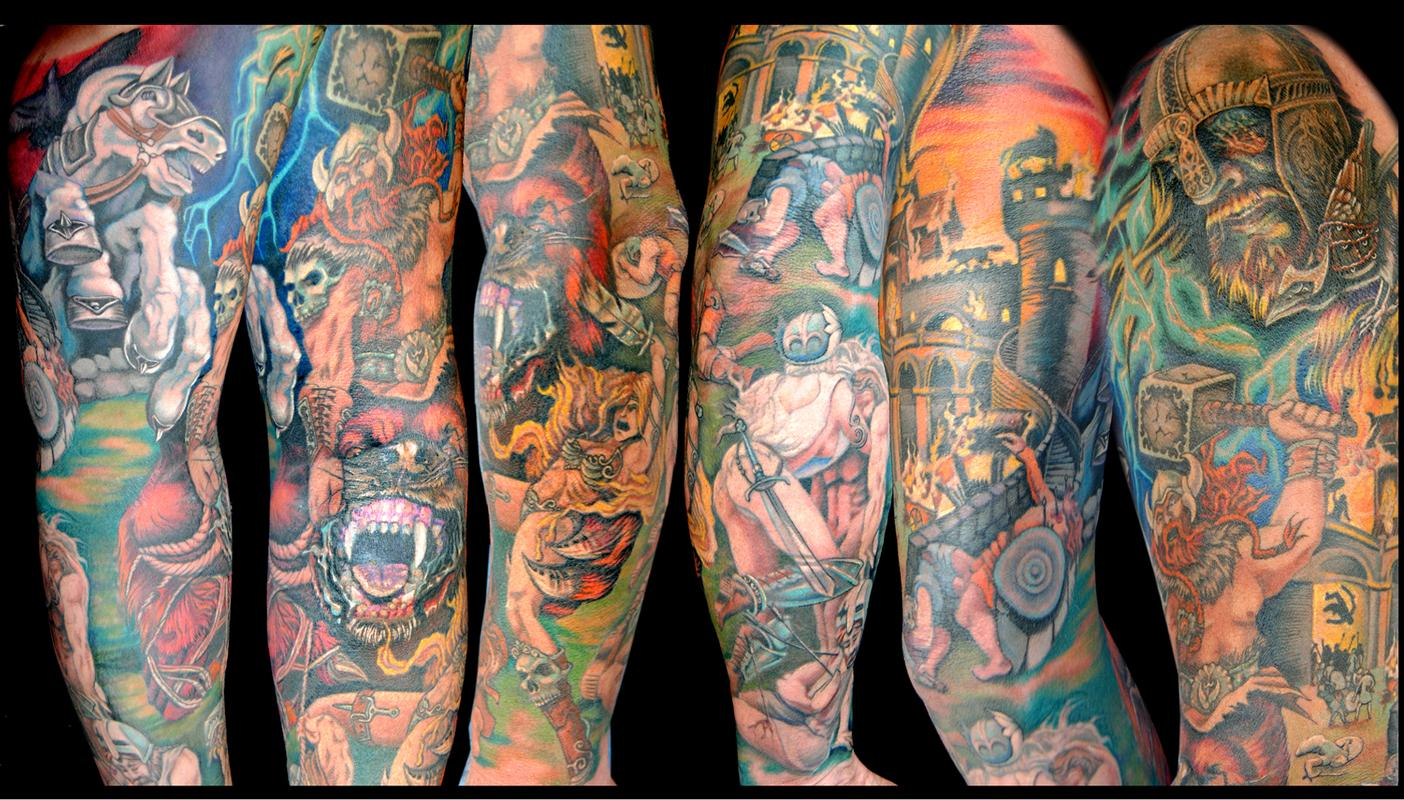 Cartoon Tattoo Sleeve Ideas Of Tattoos Meaning And Useful Tips within dimensions 1404 X 800