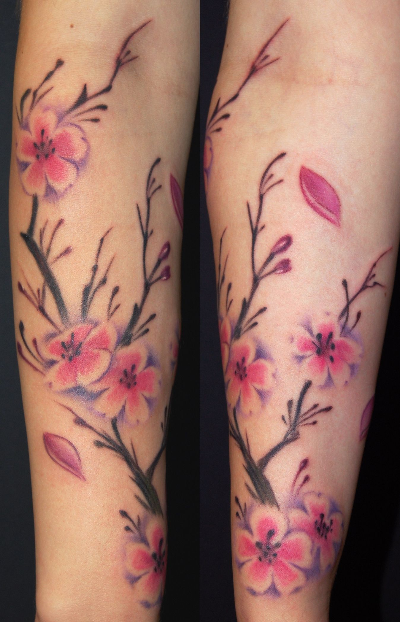 Cherry Blossom Tattoo On Arm For Women Off The Map Tattoo for sizing 1348 X 2096