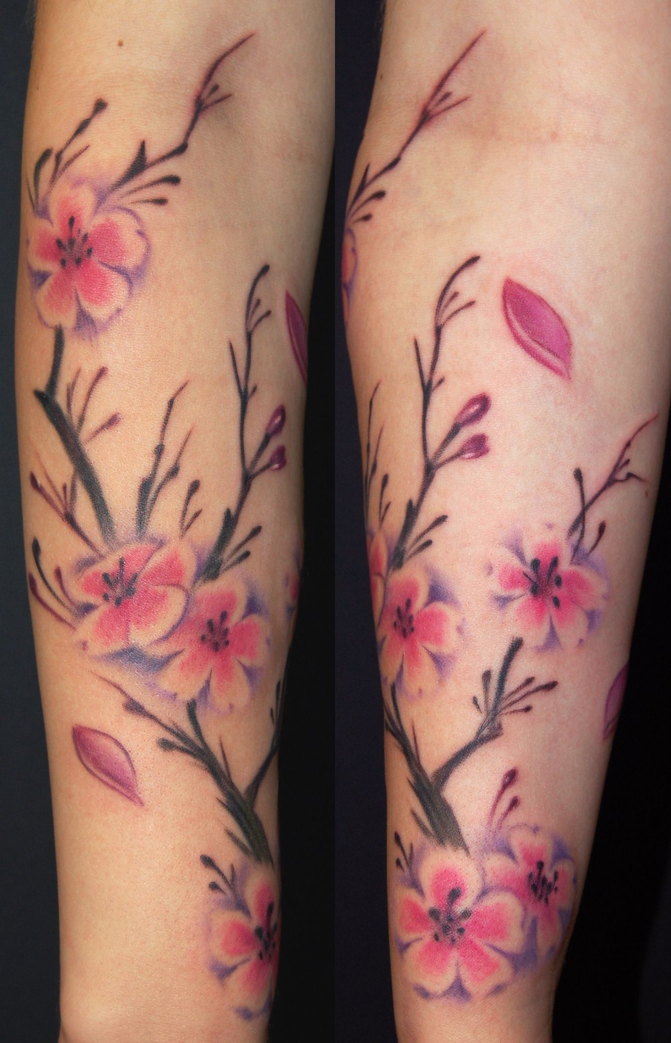 Cherry Blossom Tattoo On Arm For Women Off The Map Tattoo inside sizing 1348 X 2096