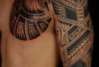 Chest Half Skeleton Polynesian Tattoo 10671600 Body Art with proportions 1067 X 1600