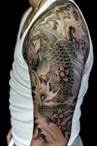 Chronic Ink Tattoo Toronto Tattoo Half Sleeve Koi Fish Tattoo with measurements 1367 X 2048