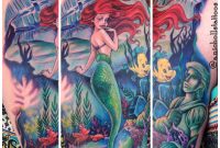 Collector Christina Russell Title Little Mermaid Sleeve Tattoo within dimensions 2400 X 2400