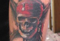 Color Pirate Skull With Cross Bones Tattoo On Sleeve pertaining to size 794 X 1080