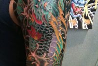 Colored Japanese Tattoo On Left Half Sleeve Chris Nunez regarding sizing 1536 X 2048