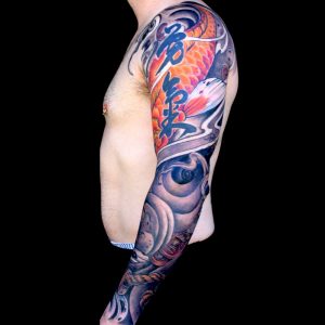 Colorful Japanese Arm Tattoo Design Tattoo Ideas with regard to dimensions 1000 X 1000