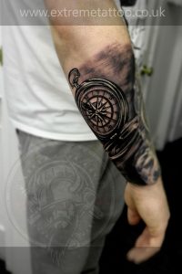 Compass Tattoo Sleeve In Progress Gabi Tomescuextreme inside measurements 1366 X 2049