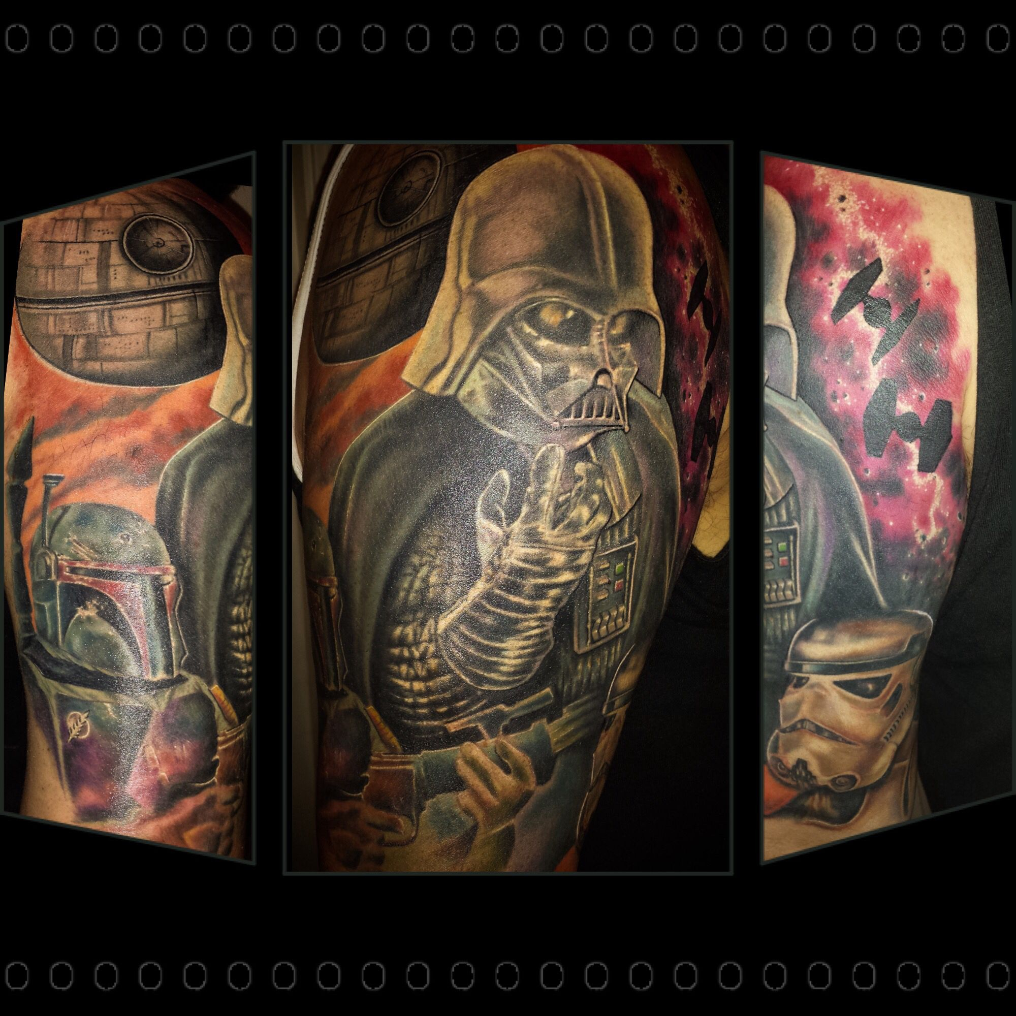 Completed Star Wars Half Sleeve Chris 51 Of Area 51 Tattoos In inside dimensions 2000 X 2000