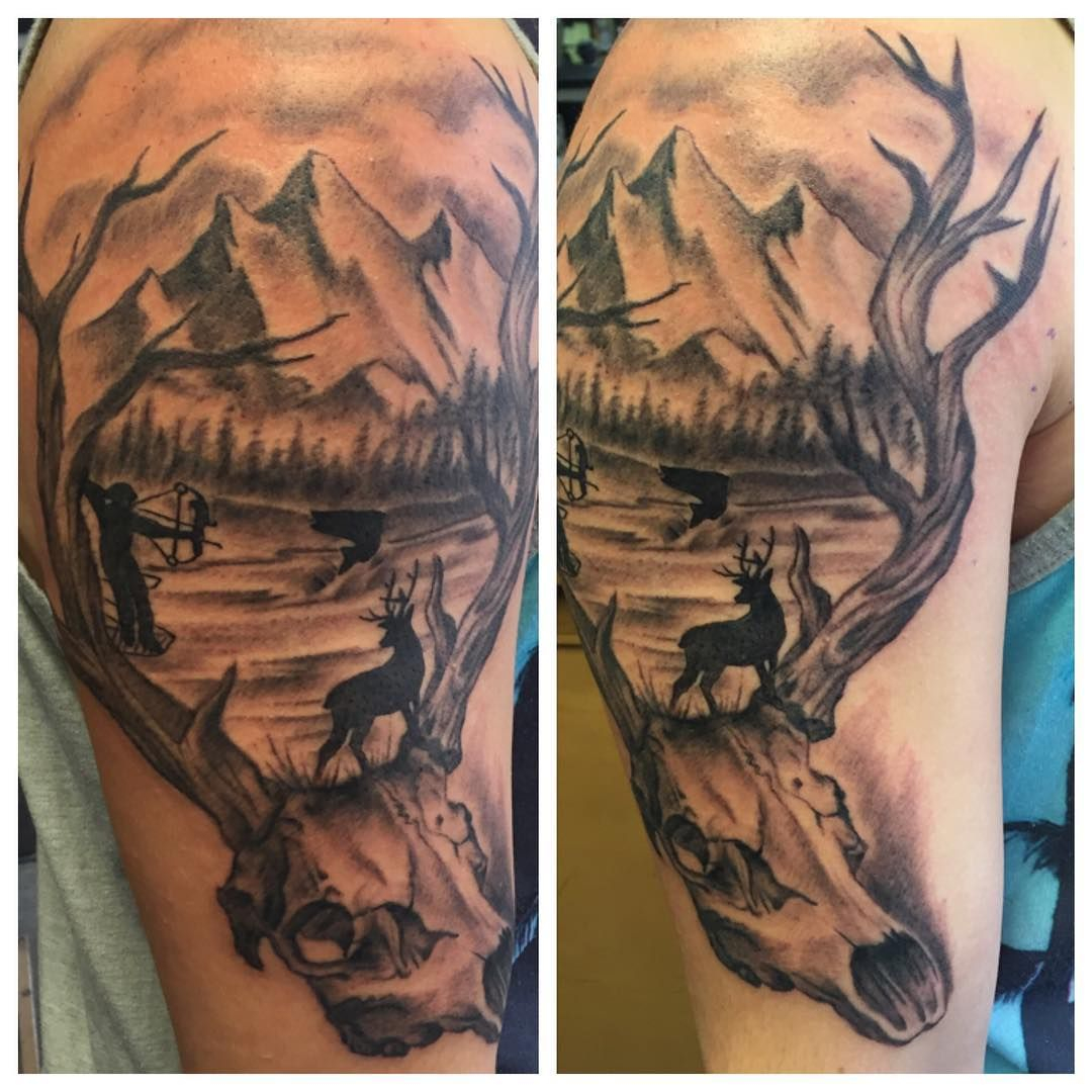 Cool Top 100 Hunting Tattoos Http4developuatop 100 within proportions 1080 X 1080