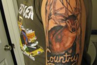 Country Boy Tattoo On Man Left Half Sleeve throughout sizing 774 X 1032