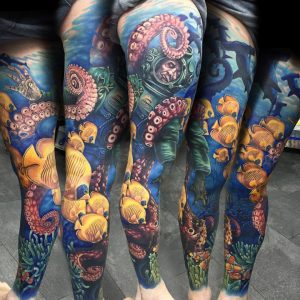 Crazy Underwater Zombie And Octopus Tattoo Interestingasfuck for dimensions 960 X 960