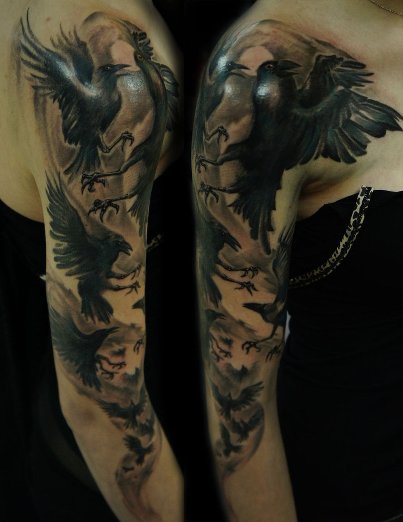 Crow Sleeve Strangeris On Deviantart inside size 785 X 1018