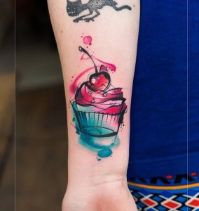 Cupcake With Cherry On Top Best Tattoo Design Ideas inside proportions 992 X 1049